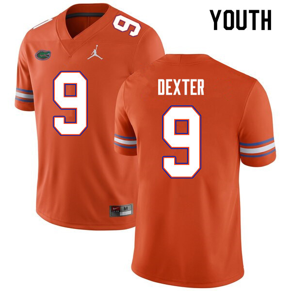 Youth #9 Gervon Dexter Florida Gators College Football Jerseys Sale-Orange
